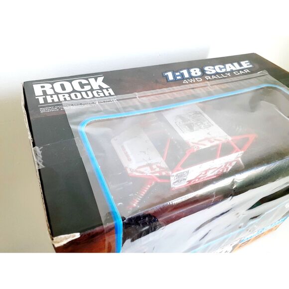 4WD Rock Through Monster Red Truck 1:18 2.4G RC Car Off-Road Vehicles for Kids - Picture 5 of 7